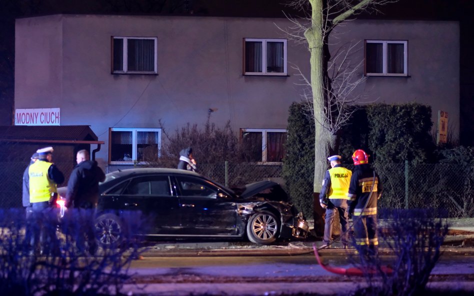 Miejsce wypadku samochodowej kolumny rządowej z udziałem premier Beaty Szydło