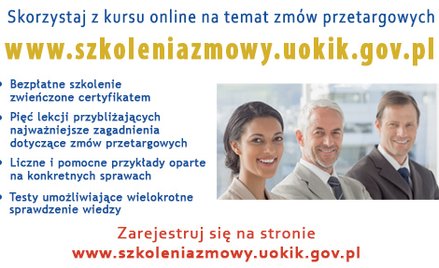 Szkolenia UOKiK dot. prawa konkurencji w zamówieniach publicznych