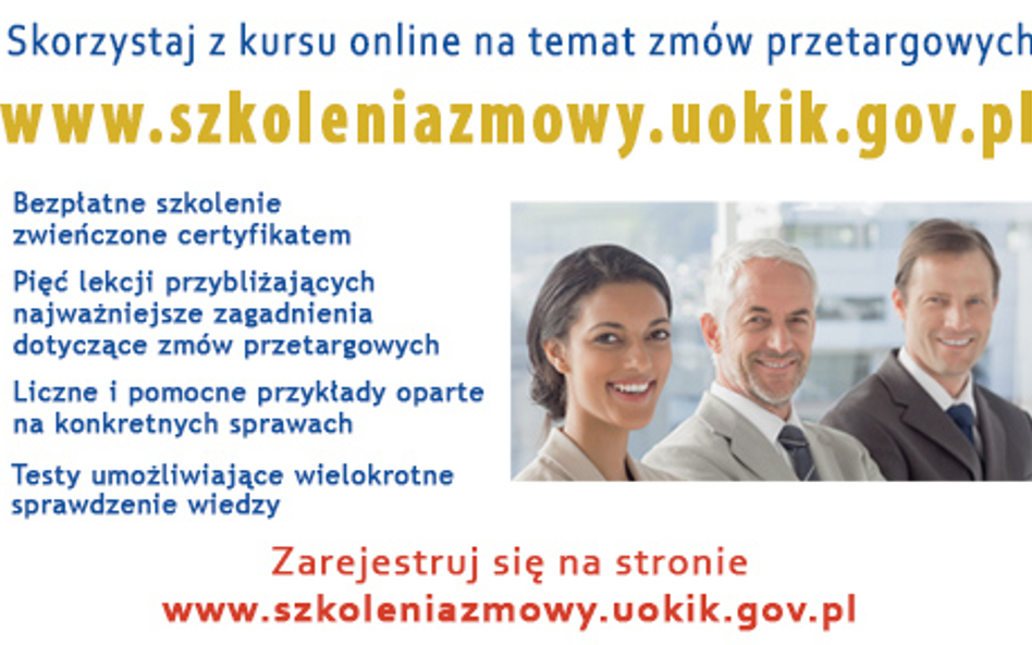 Szkolenia UOKiK dot. prawa konkurencji w zamówieniach publicznych