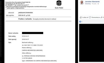 Wiceminister sportu przekazał 45 tys. zł Caritasowi