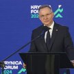 Prezydent RP Andrzej Duda w drugim dniu Krynica Forum 2024