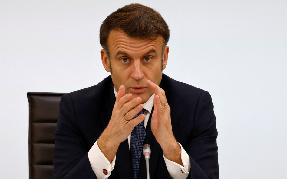 Prezydent Francji Emmanuel Macron