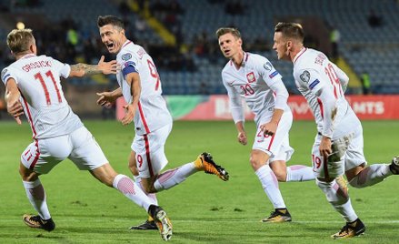 Kamil Grosicki, Robert Lewandowski, Łukasz Piszczek i Piotr Zieliński – oby takich chwil w Rosji był