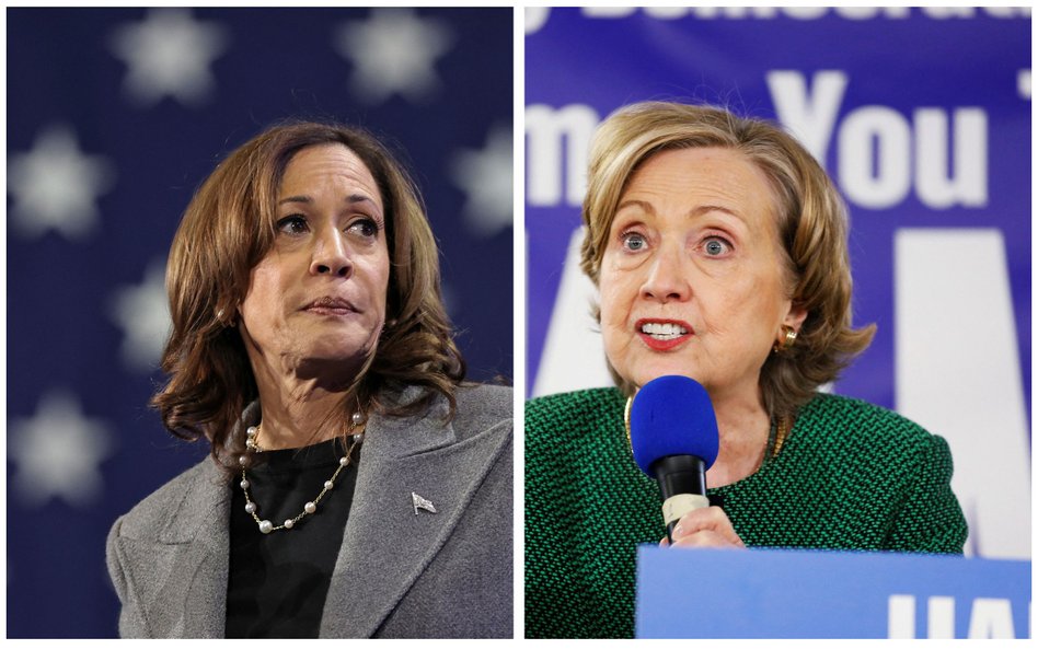 Kamala Harris i Hillary Clinton przegrały w wyborach prezydenckich z Donaldem Trumpem