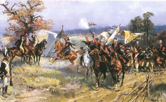 Po bitwie pod Zieleńcami (18 czerwca 1792 r.) Kościuszko wraz z ks. Józefem odebrali defiladę wojsk 