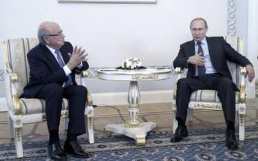 Sepp Blatter i Władimir Putin