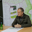 Donald Tusk podczas wizyty w Orzyszu