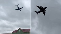 We wtorek w Moskwie wylądował amerykański samolot Boeing C-17A Globemaster III (na zdjęciach widoczn