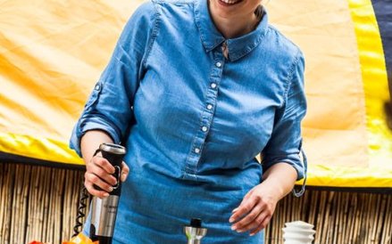 Warsztaty kulinarna prowadzone przez Kasię Vegushkę.