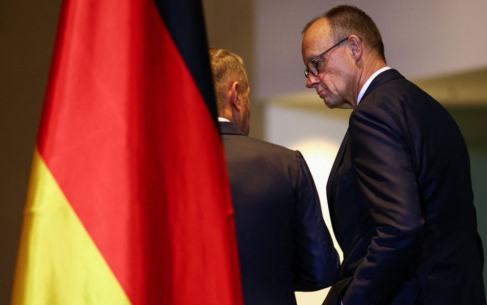 Donald Tusk i Friedrich Merz