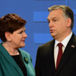 Premier Beata Szydło podczas spotkania z premierem Węgier Viktorem Orbanem