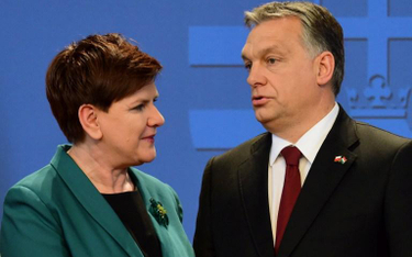 Premier Beata Szydło podczas spotkania z premierem Węgier Viktorem Orbanem