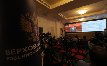 Dziennikarze śledzili transmisję posiedzenia rosyjskiego Sądu Najwyższego w sprawie pułku Azow