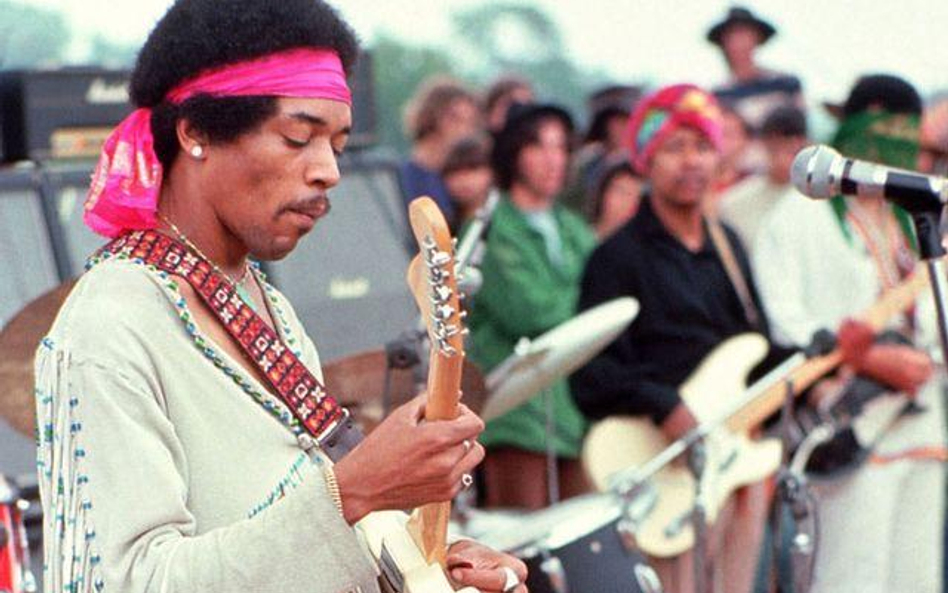 Jimi Hendrix na festiwalu w Woodstock, 1969