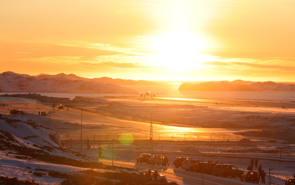 Lotnisko w Nuuk, stolicy Grenlandii