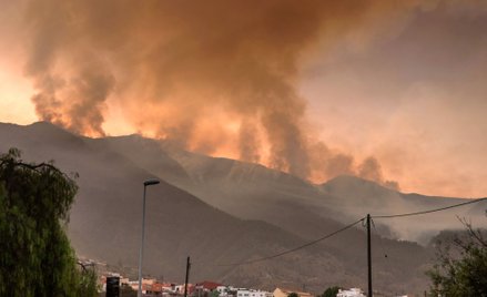 Pożar na Teneryfie się rozszerza