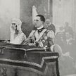 Książę koronny Humbert II i księżniczka Maria Józefa Belgijska podczas ceremonii ślubnej w 1930 roku