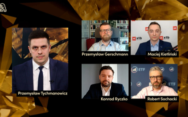 Gośćmi Przemysława Tychmanowicza podczas debaty byli: Przemysław Gerschmann (od góry z lewej) z GPW,