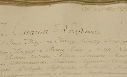 Pierwsza strona Ustawy zasadniczej z 1791 r.