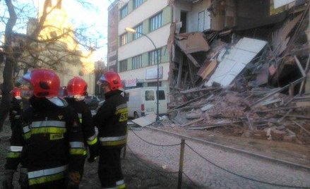 W centrum Łodzi runął budynek