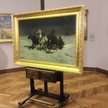 Przekazany Muzeum Narodowemu w Warszawie obraz „Zima - Odwrót Napoleona spod Moskwy” Alfreda Wierusz