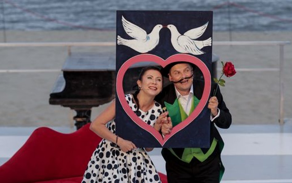 Gdynia, scena letnia Teatru Miejskiego– spektakl Zielona gęś K.I. Gałczyńskiego.