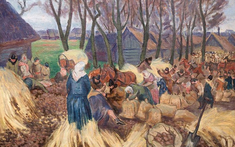 Jesienią na huculskim targu - Fryderyk Pautsch