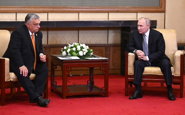 Spotkanie Władimira Putina z Viktore Orbánem w październiku 2023 r. w Pekinie