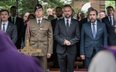 Minister obrony narodowej Władysław Kosiniak-Kamysz oraz charge d'affaires RP w Ukrainie Piotr Łukas