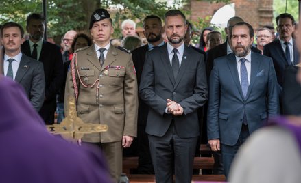 Minister obrony narodowej Władysław Kosiniak-Kamysz oraz charge d'affaires RP w Ukrainie Piotr Łukas