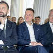 Jarosław Gowin (z prawej) został potraktowany na spotkaniu opozycji jak persona non grata