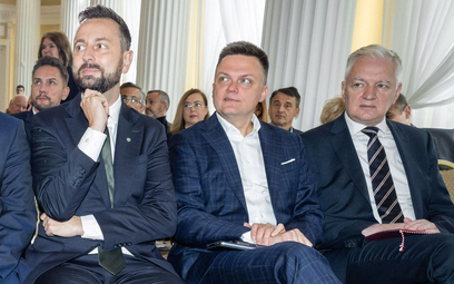 Jarosław Gowin (z prawej) został potraktowany na spotkaniu opozycji jak persona non grata
